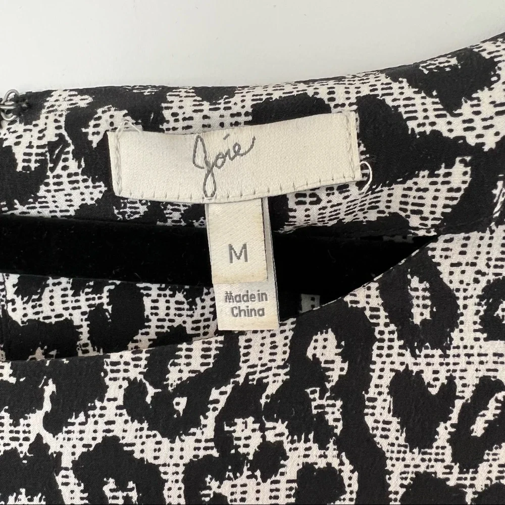 Joie Leopard Print 100% Silk Mini Dress; Size Medium - Picture 6 of 7